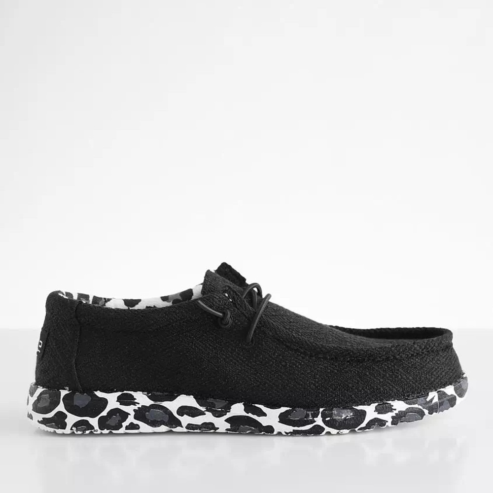 Hey Dude Black Casual Womens Shoes